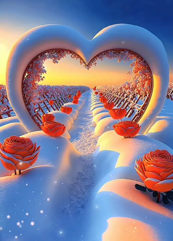 exquisite roses blooming amidst a blanket of pristine white snow – The Daily Worlds