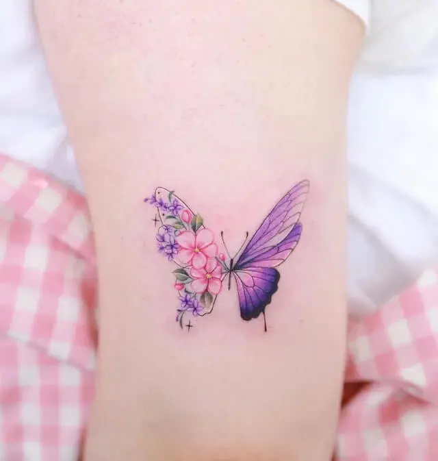 Watercolor tattoos with an artistic flair resemble beautifully painted brushstrokes on the canvas of skin