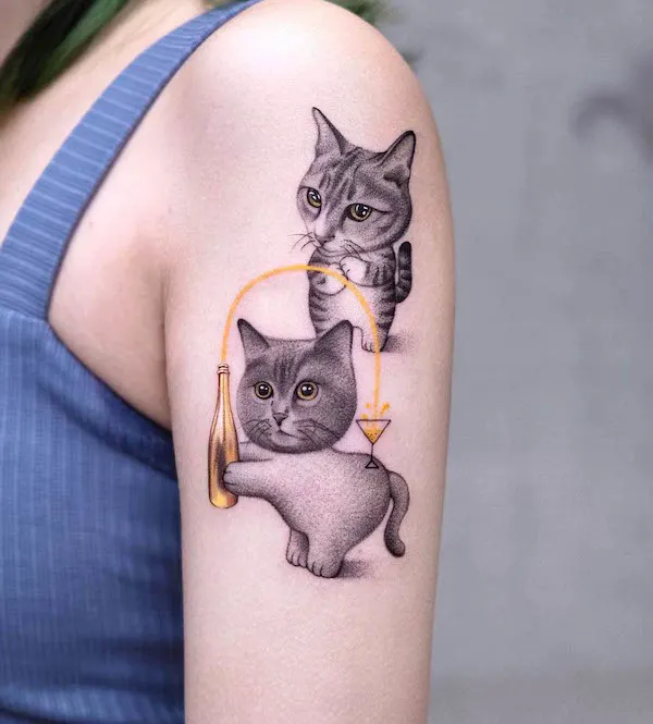 36+ Enchanting Cat Tattoos to Eternalize Your Beloved Pet – Amazing Xanh