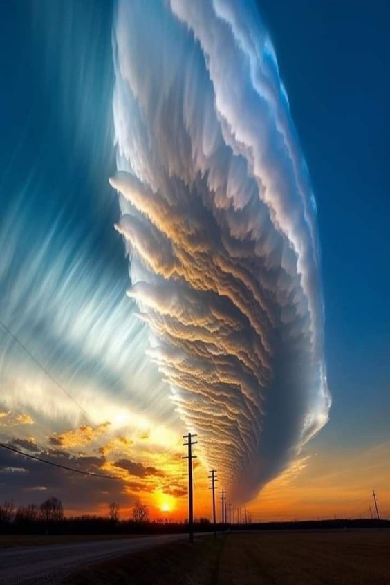 Revealing a cloud-filled image that shows the limitless creativity of nature.