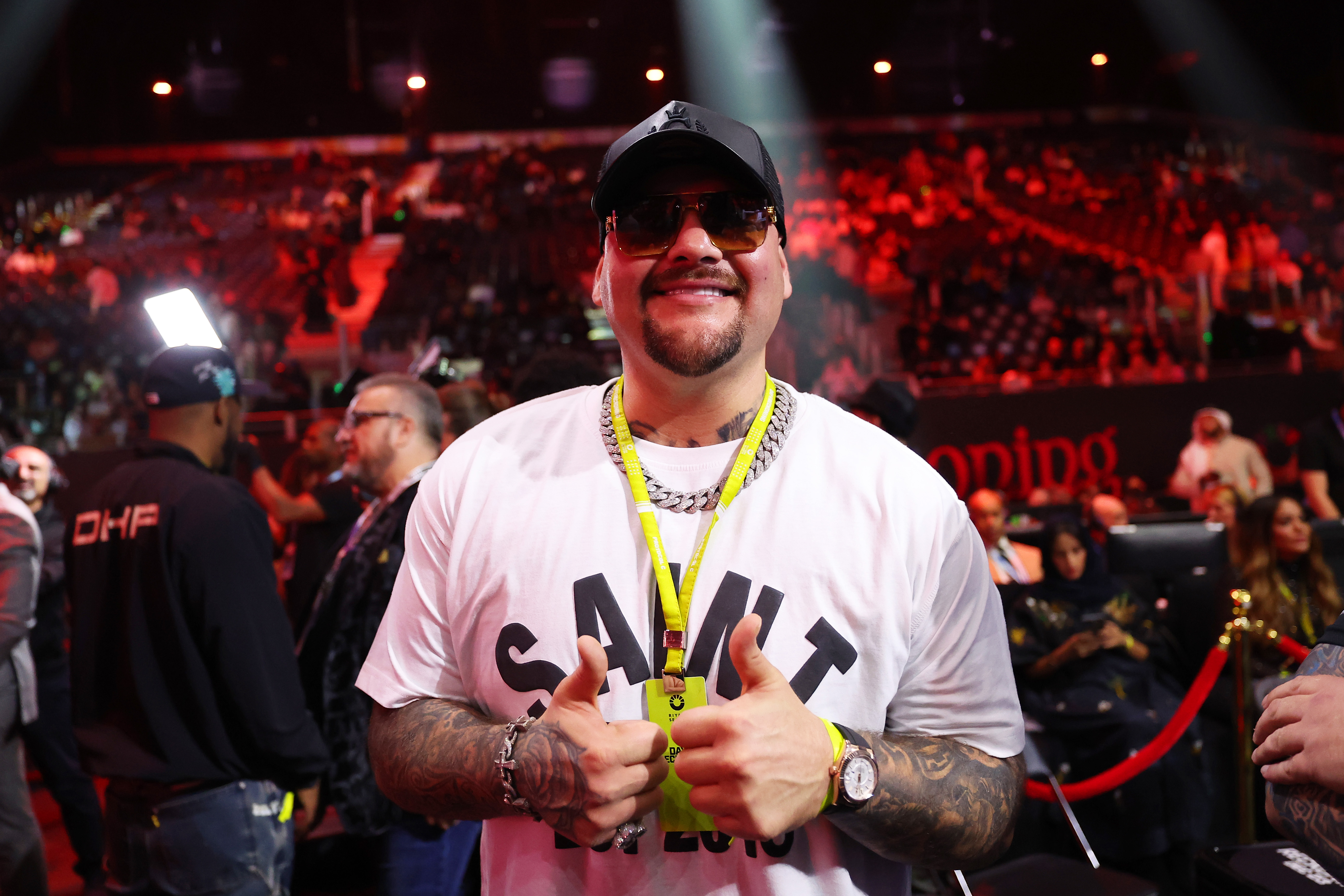 Andy Ruiz Jr. was also seen ringside