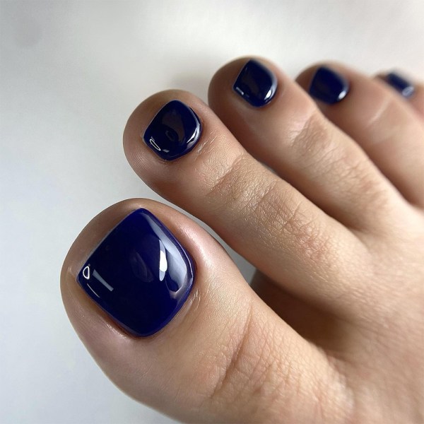 Dark Blue Pedicure