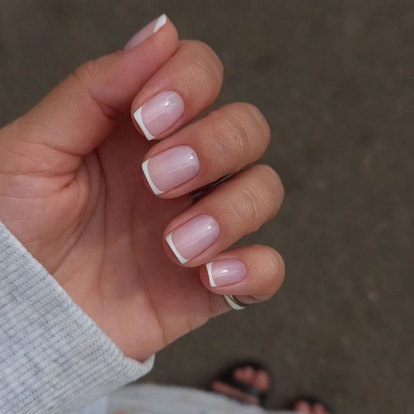 Short French Tip Nails