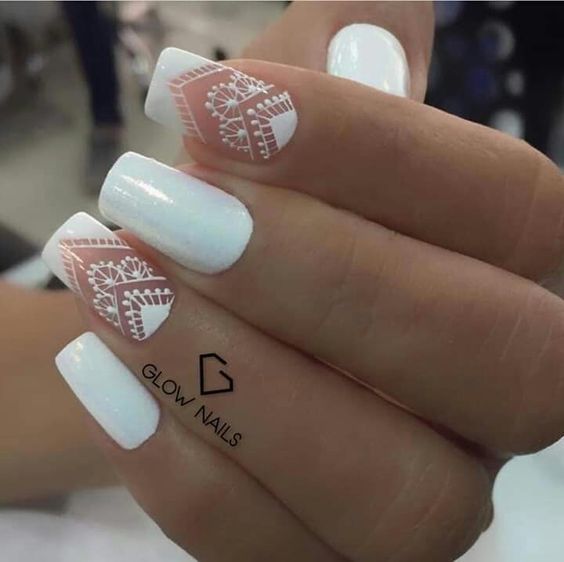 55+ Gorgeous Milky White Nail Polish Designs 2023