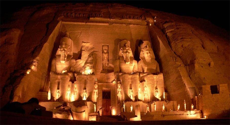 Abu Simbel Temple at Night