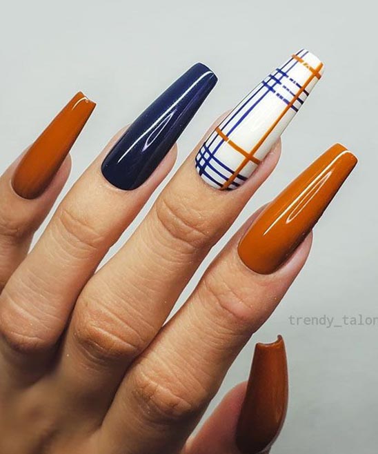 Coffin Acrylic Nails Fall