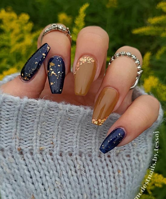 Cute Fall Acrylic Nails Short