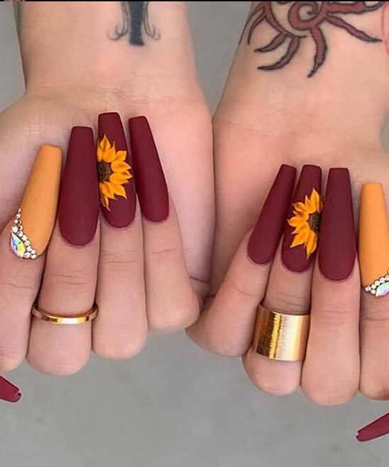 Fall Acrylic Nail Ideas Short