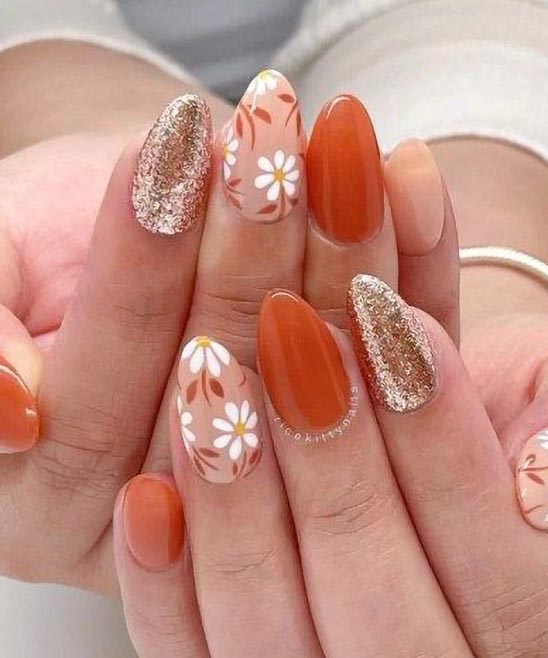 Fall Design Acrylic Nails