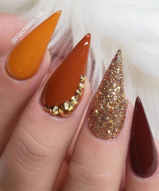 Fall Nails Acrylic