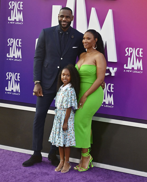 Cast Member Lebron James, His Wife Savannah Brinson And Daughter Zhuri  James Attend The Premiere For The Film Space Jam: A New Legacy In Los  Angeles, California, July 12, REUTERS/Mario | Lebron