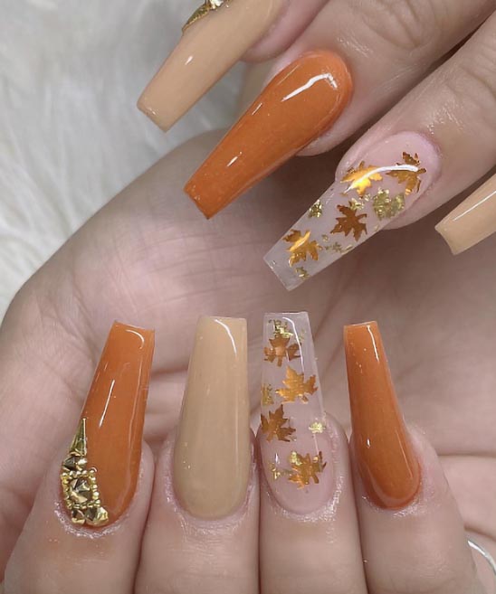 Short Acrylic Nails Fall