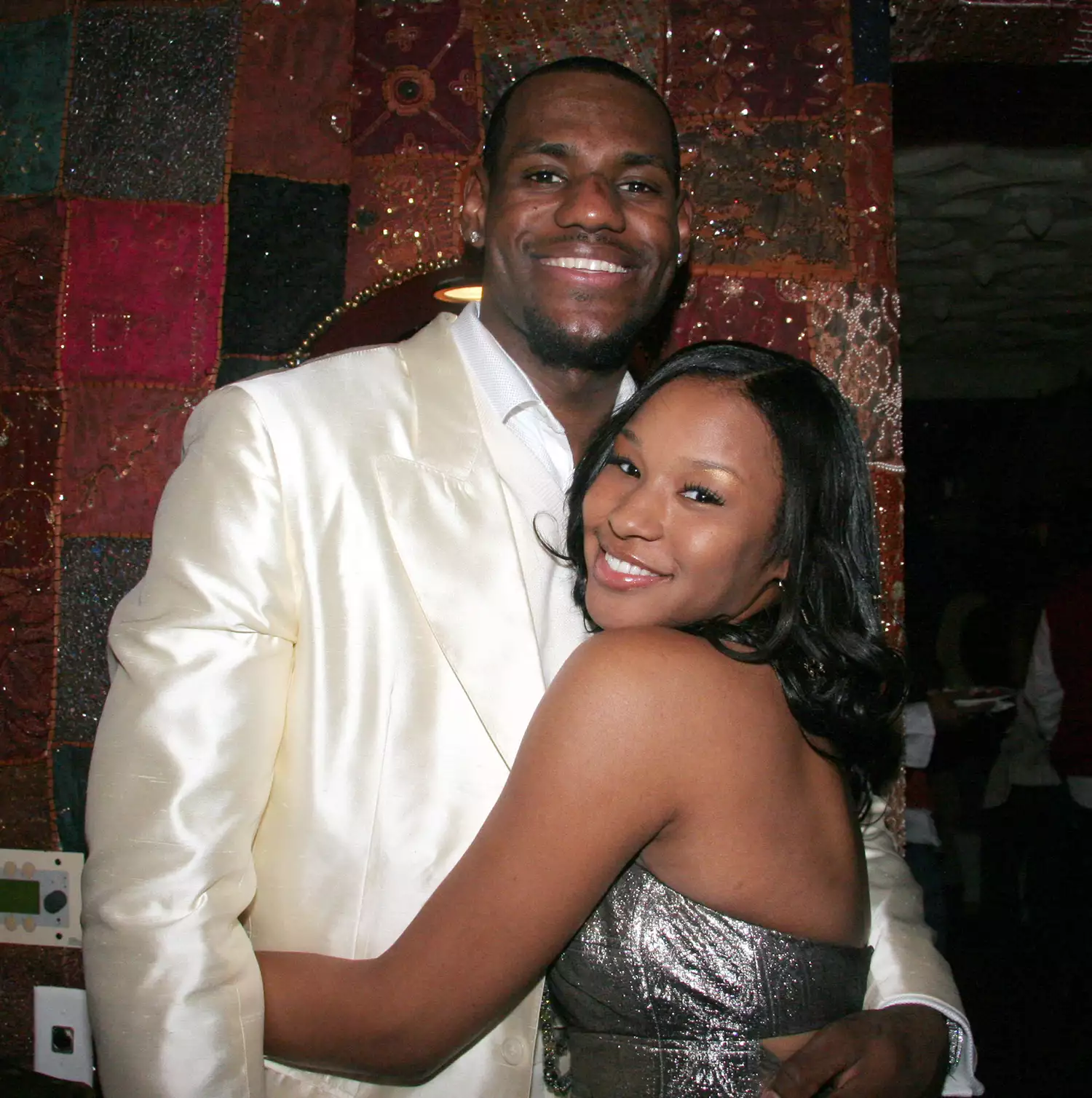 LeBron James and Savannah Brinson