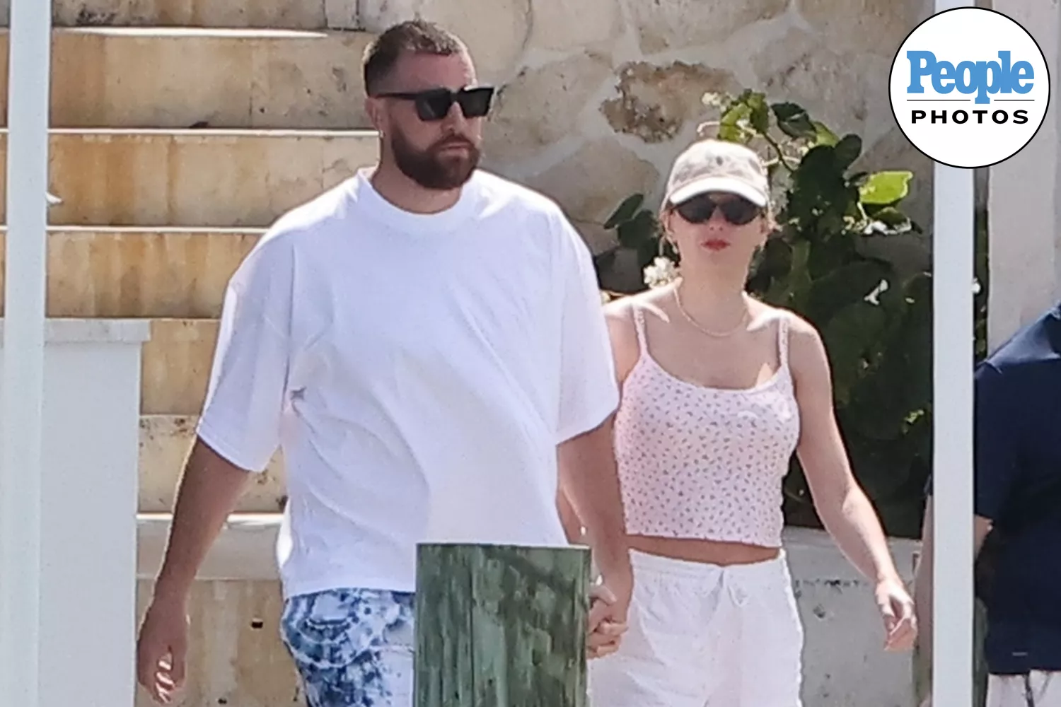  Taylor Swift and Travis Kelce enjoy some R&R during PDA filled romantic getaway to the Bahamas. Shot on March 20, 2024