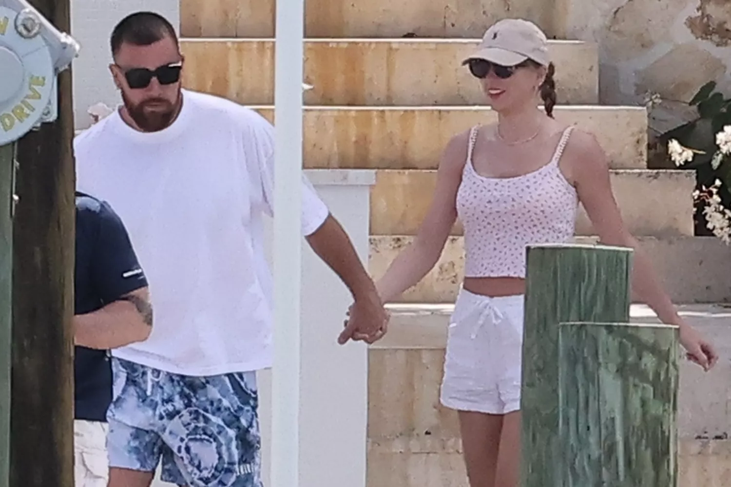  Taylor Swift and Travis Kelce enjoy some R&R during PDA filled romantic getaway to the Bahamas. Shot on March 20, 2024