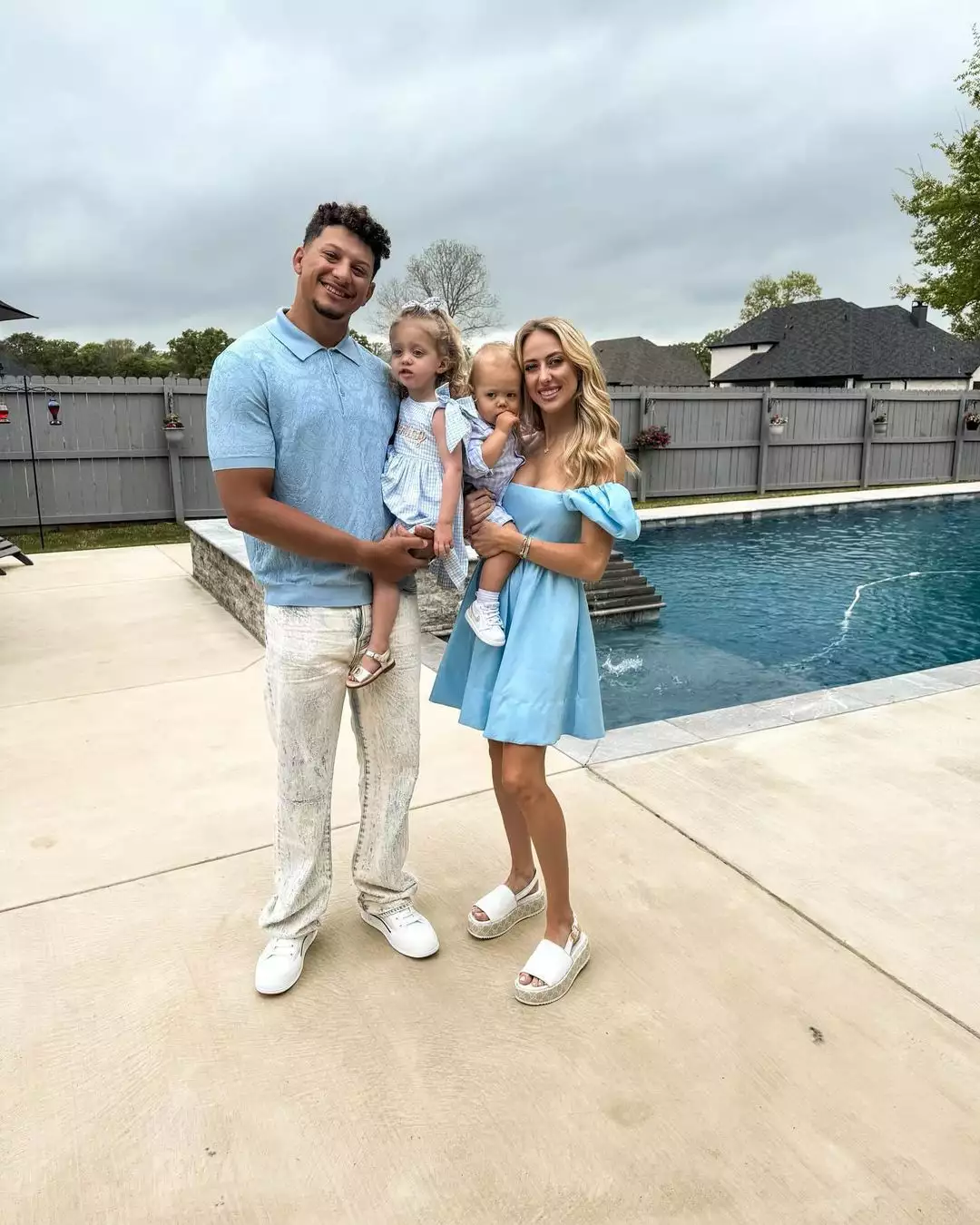 Brittany and Patrick Mahomes Enjoy Easter with Their Two Kids