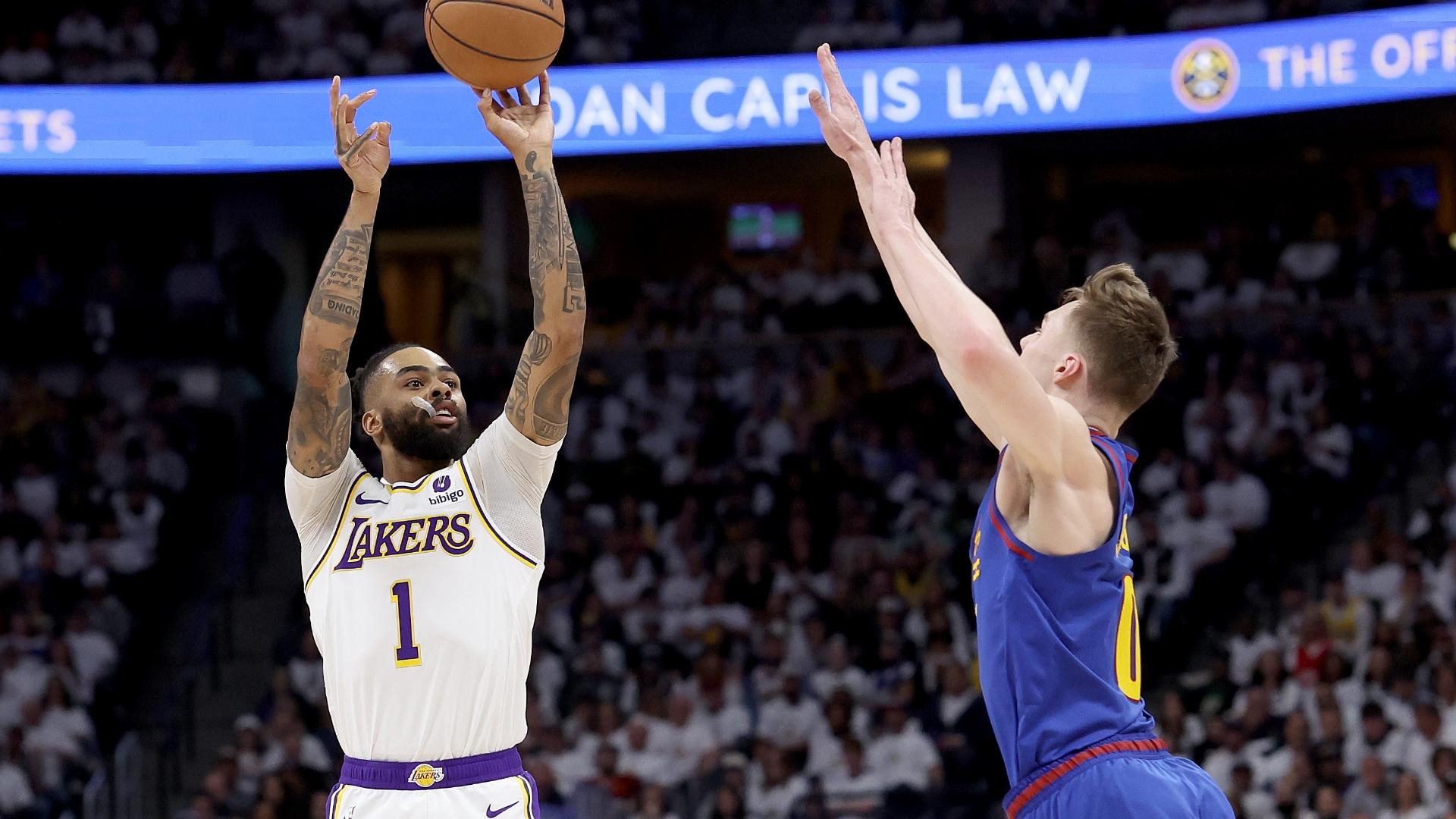 D'Angelo Russell stats: Lakers guard's struggles vs. Nuggets continue in  Game 1 of 2024 NBA Playoffs | Sporting News