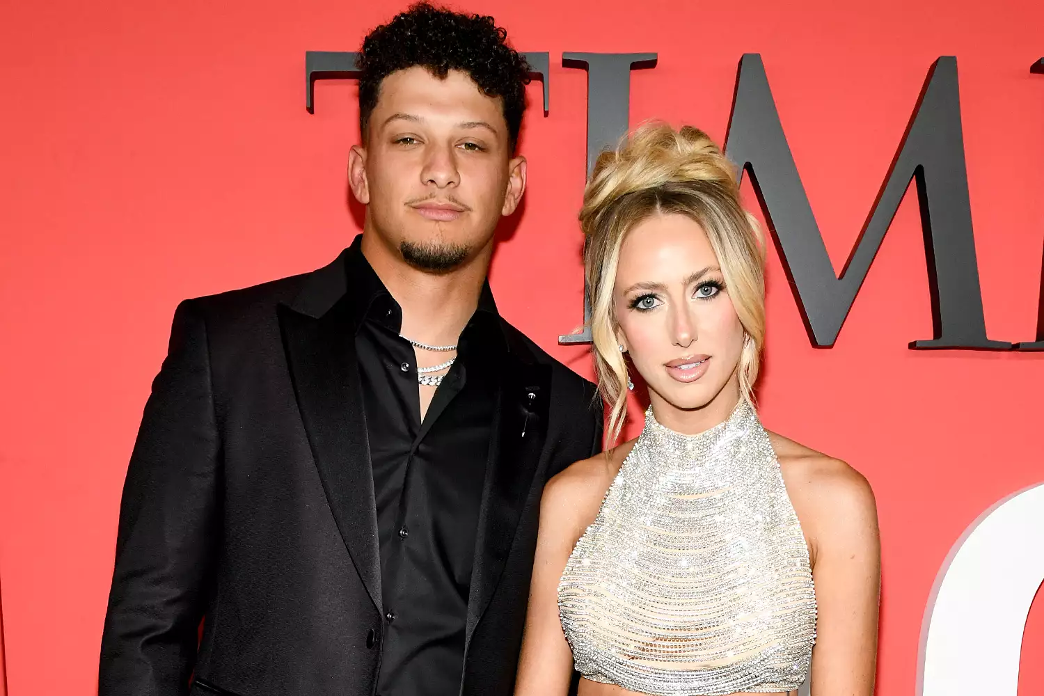 Patrick Mahomes and Brittany Mahomes at the 2024 TIME100 Gala held at Jazz at Lincoln Center on April 25, 2024 in New York City. 