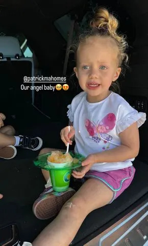 <p>Brittany Mahomes/Instagram</p> Brittany and Patrick Mahomes' daughter Sterling