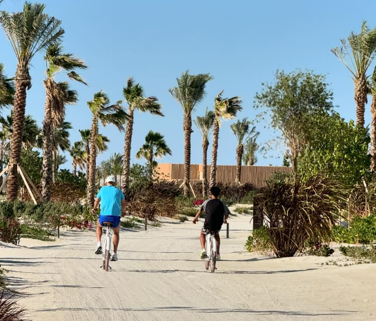 Ronaldo and his son Cristiano Jr went for a bike ride