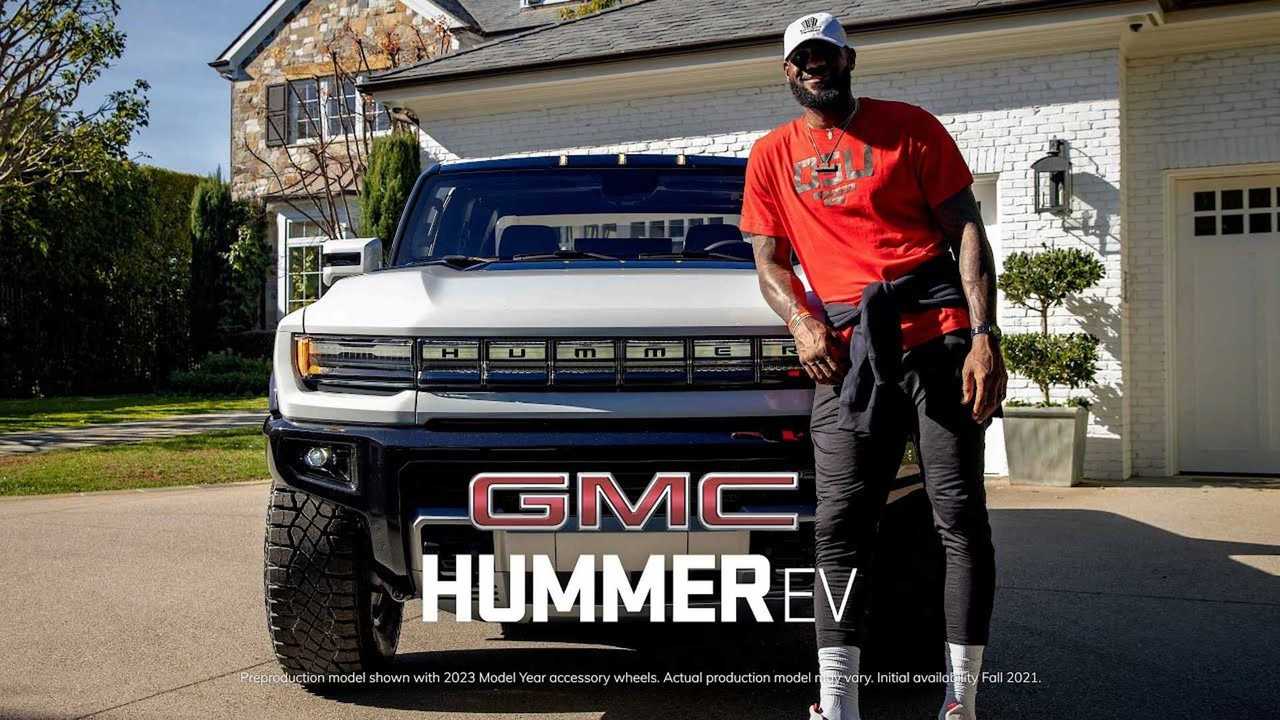 LeBron James Checks Out GMC Hummer EV And Calls It A Beast