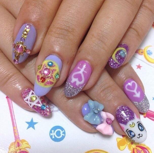 20+ Nail Designs That A Sailor Moon Fan Should Not Miss - 145