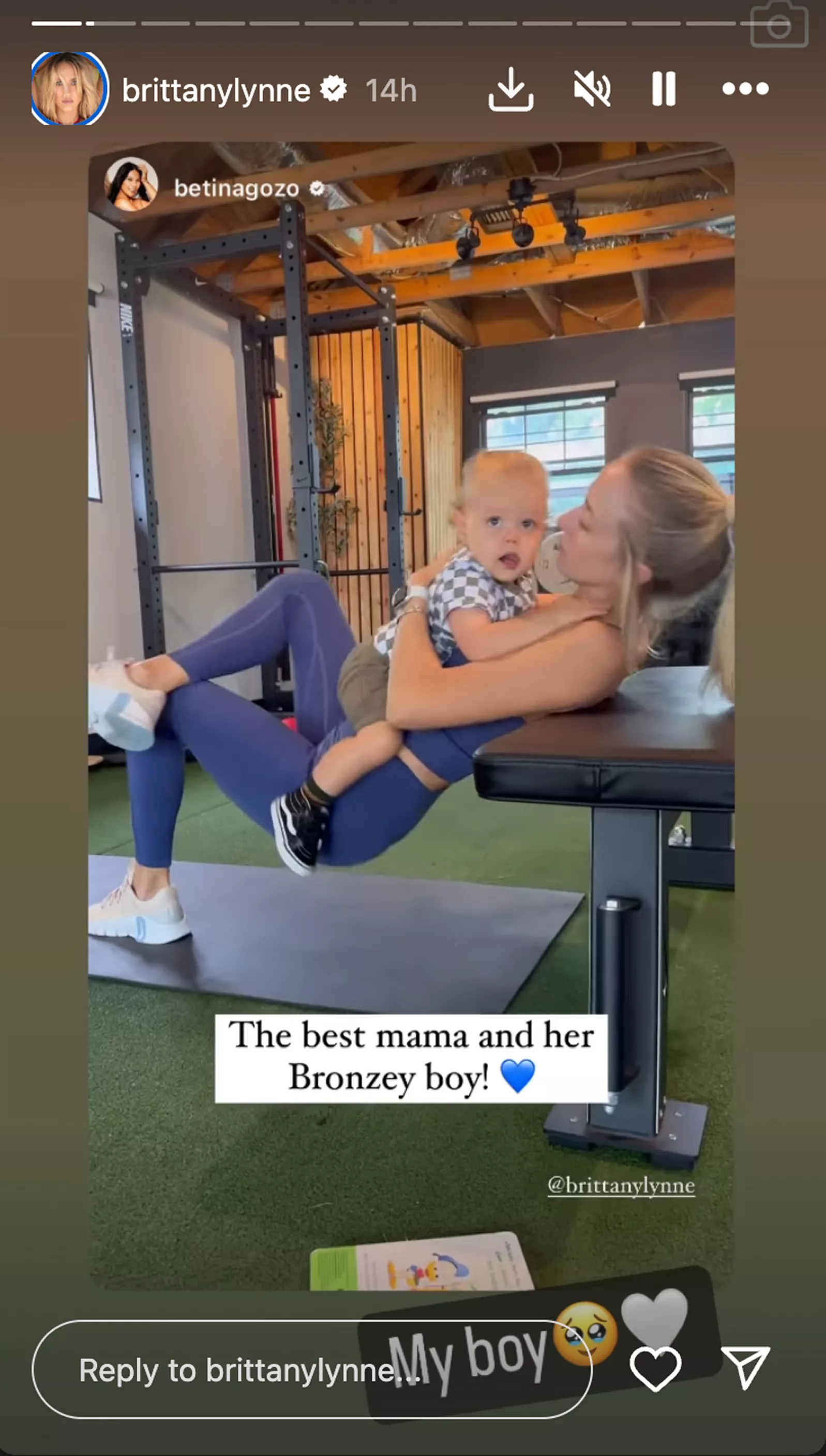 Brittany Mahomes Posts Workout Video With Son Bronze