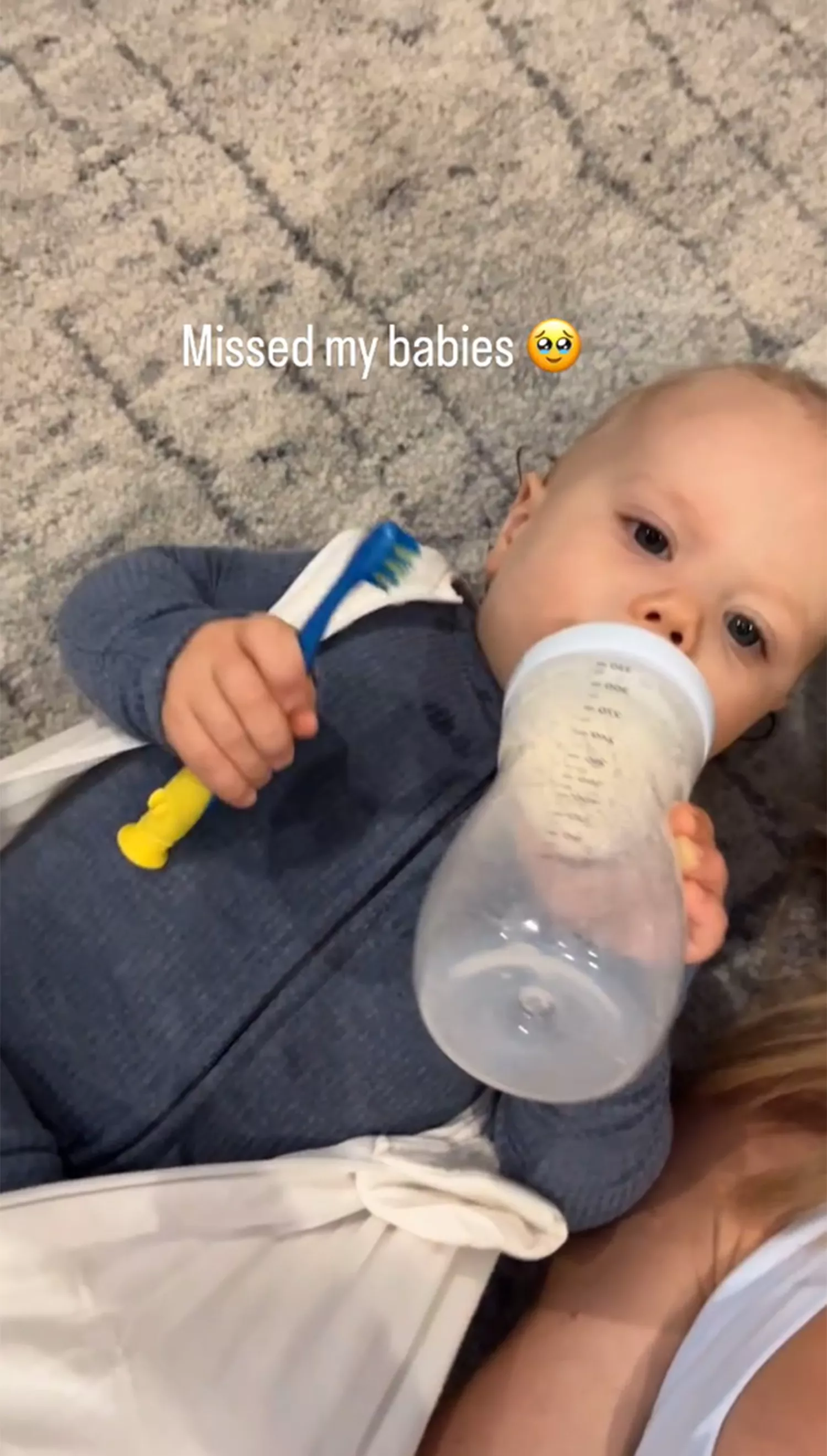 Brittany Mahomes Shares Cute Pic of Son Bronze Feeding from a Bottle