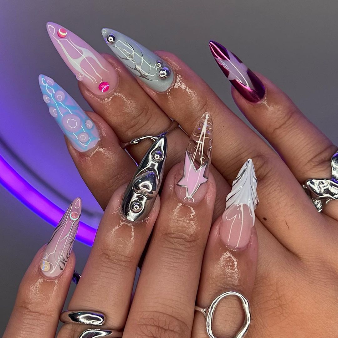 Here are more than 35 nail designs leading this year’s trends