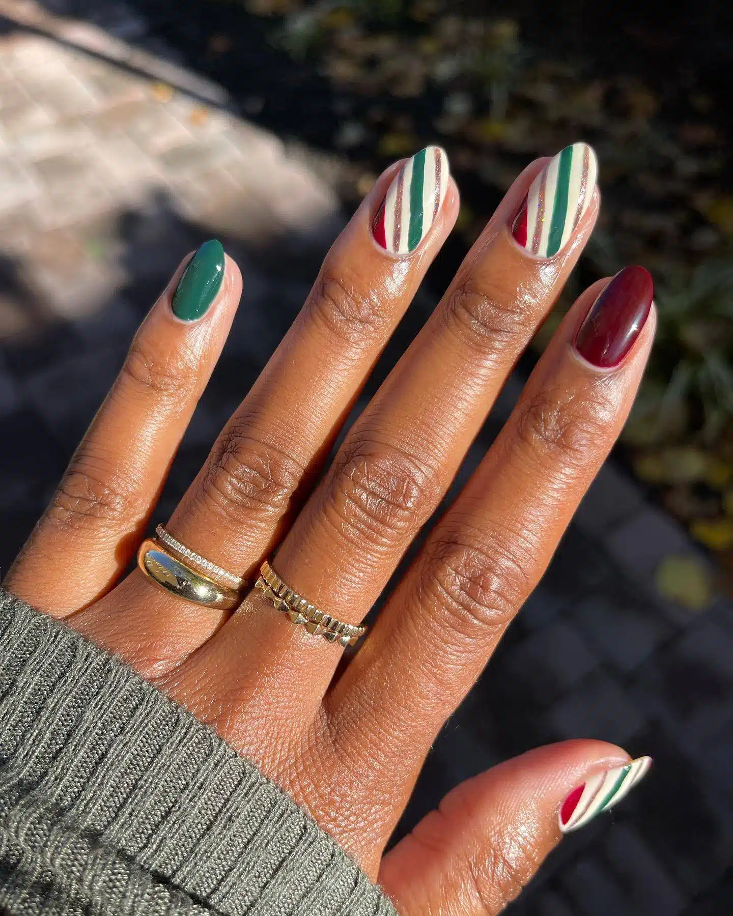 Moody Christmas Nails