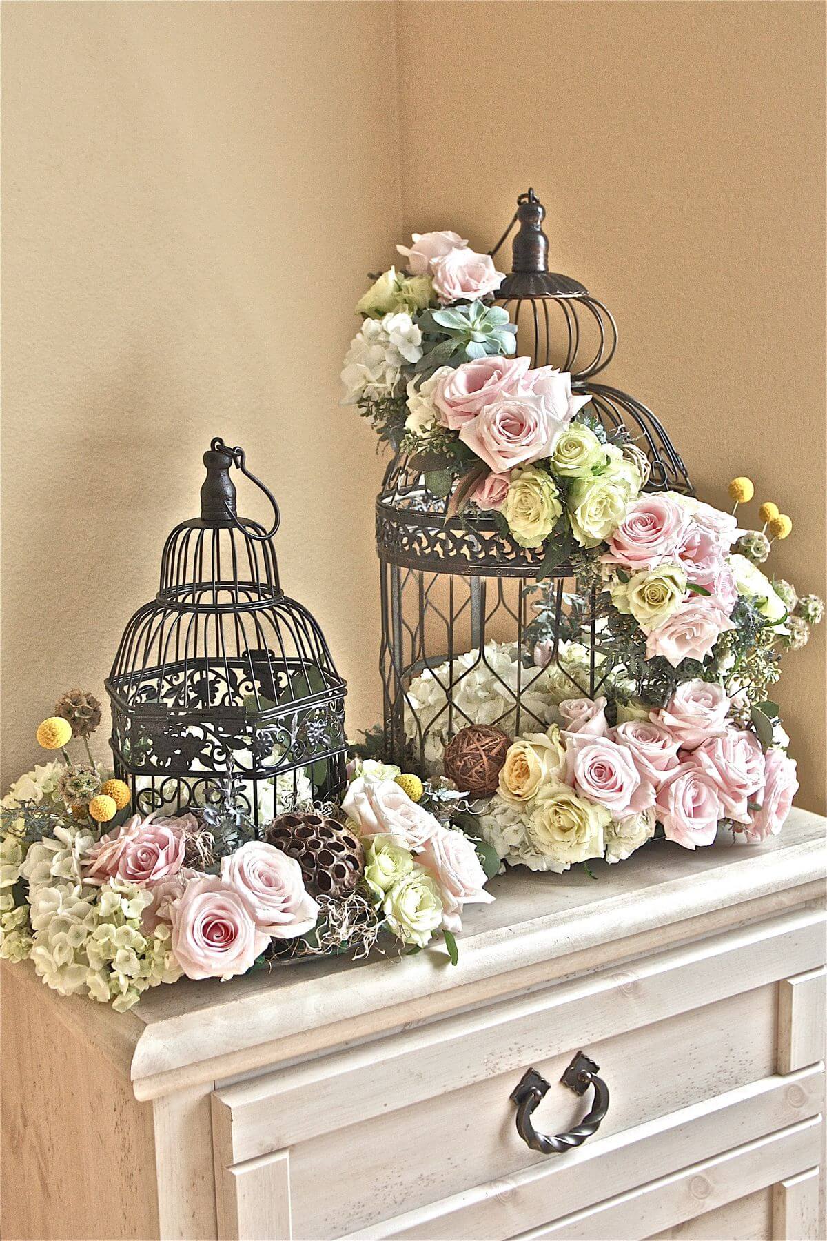 Victorian Bird Cages Flower Trellis