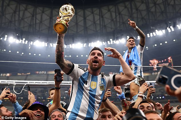 The playmaker hoisted the trophy aloft in Qatar last year after beating France 4-2 on penalties