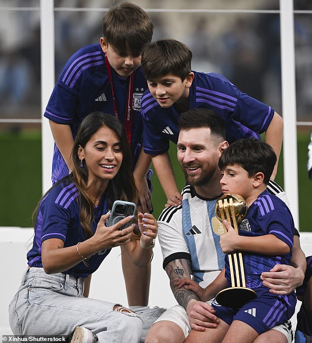 The Messi's celebrating Argentina's 2022 World Cup title win in Qatar, nearly two years ago