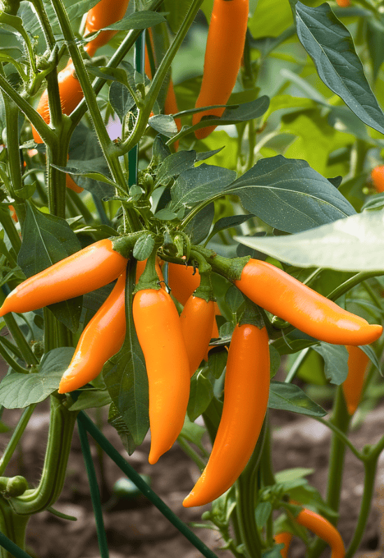 ‘BulgarianCarrot’ Chili Pepper (Capsicum annuum ‘BulgarianCarrot’)